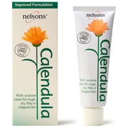 Nelsons Calendula Cream 50g tube, soothing hydration for dry, sensitive skin.