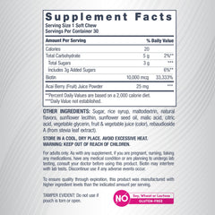 NeoCell Biotin Beauty Soft Chews individually wrapped for daily use.