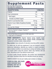 NeoCell biotin and vitamins closeup showing essential nutrients.