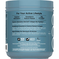 NeoCell Collagen Bio-Peptides powder dissolves easily into tea for quick use.