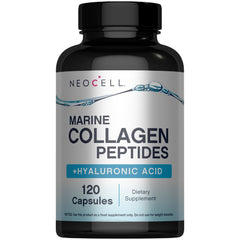 NeoCell Marine Collagen Capsules bottle showing packaging for daily skin hydration