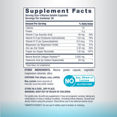 Vitamin C and minerals accompanying NeoCell marine collagen