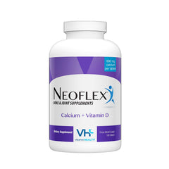Neoflex Calcium + Vitamin D bottle front view supports bone health and daily intake