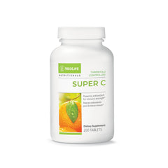 NeoLife Super C bottle front showing daily vitamin C support.