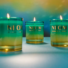 Neom Perfect Peace wick trim demonstrates preparation for optimal scent release.