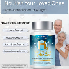 NeoMethis Hydrogen Water Tablets ingredients matrix highlighting hydrogen and magnesium.