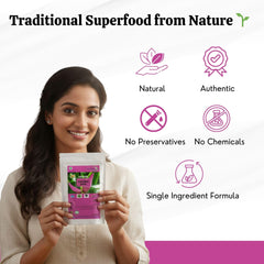 Neotea Musa Flower Powder packaging highlighting organic, gluten-free ingredients