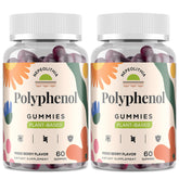 Nepeolithia Polyphenol Gummies bottle with mixed berry flavor for daily plant polyphenols.