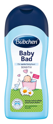Nestle Bubchen Baby Bath 1000ml foam-bath bottle-pour for easy dispensing during bath time.