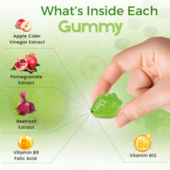 Close-up of nETiXER gummy texture and color for sensory appeal.