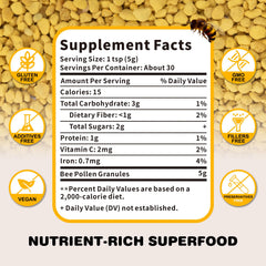 Netrca Bee Pollen packaging on a shelf emphasizing organic, raw quality