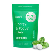 Neuro Energy & Focus mints in travel tin offering clean energy for workouts