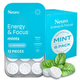 Neuro Energy & Focus Mints packshot for on-the-go focus.