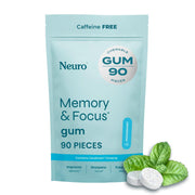 Neuro Memory & Focus Gum pack front, sugar-free option for daily focus.