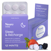 Neuro Sleep & Recharge Meltaway Mints dissolve in 30 seconds for a quick bedtime routine.