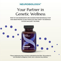 Close-up of Neurobiologix Full Focus capsules ready for morning use.