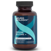 Neurobiologix Immune Restore+ bottle front with vegan capsules for daily immune support