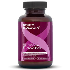Neurobiologix Metabolic Stimulator bottle shows a clean gluten-free formula for steady energy.