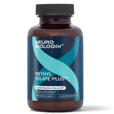 Neurobiologix Methyl Folate Plus bottle front with daily labeling for folate support