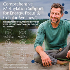 Neurobiologix Methylation Complete tablets dissolving to support daily methylation routine.