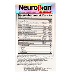 Neurobion Energy Amino Acids capsules close-up for easy swallowing.
