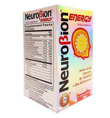 Neurobion Energy Amino Acids pack of 3 boxes highlighting value.