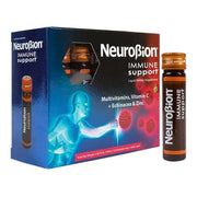 Neurobion immune support vial being poured for quick daily use