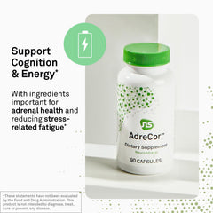 NeuroScience AdreCor capsules arranged for daily energy and cognitive support.