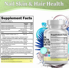 NeuVelleNutrition collagen pills biotin-keratin-hyaluronic-acid bottle close-up for hair and skin