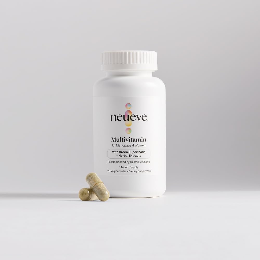 NeuEve multivitamin bottle for menopausal women, supporting immune health