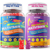 NEVISS 52-in-1 women’s multivitamin gummies bottle pour for daily use
