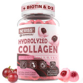 NEVISS Hydrolyzed Collagen Gummies bottle front showing premium beauty support