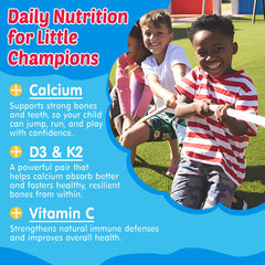 NEVISS Kids Omega-3 Gummies nutrition facts panel highlights key nutrients.
