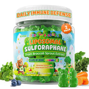NEVISS liposomal sulforaphane gummies bottle for daily immune support