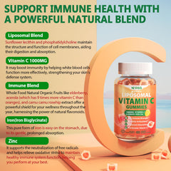 Closeup of NEVISS gummies highlighting chewy texture and citrus flavor.