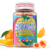 NEVISS methylated multivitamin teens bottle front, easy daily nutrition for growing teens.
