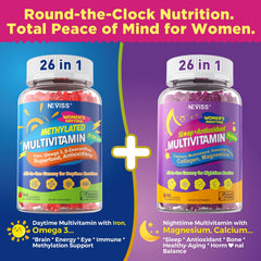 NEVISS omega-3 brain-support gummies highlighting cognitive wellness