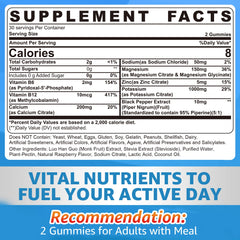 Neviss Potassium Citrate Gummies closeup highlights berry flavor and sugar-free formula.