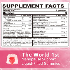 NEVISS Sugar Free Menopause Gummies pour shot shows easy daily use for on-the-go relief.