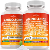 NEW AGE amino acids supplement bottle supports daily protein routine