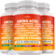 NEW AGE amino acids supplement bottle with label for daily protein support.