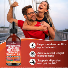 NEW AGE Cayenne Drops dropper-glass displays convenient daily dosing on a modern bottle.
