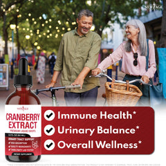 New Age Cranberry Drops dropper pouring liquid for easy use.