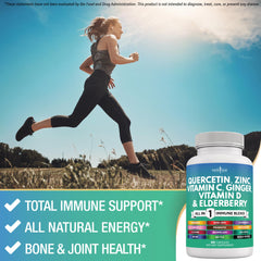 New Age Elderberry Bromelain ingredients label showcasing herbal immune-support options.