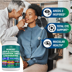 NEW AGE eye vitamins capsules showcasing lutein and zeaxanthin for clarity.