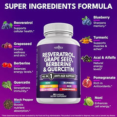 NEW AGE Grape Seed Extract capsules highlighting antioxidant-rich formula for everyday balance