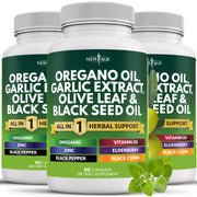 New Age oregano oil garlic extract olive leaf astragalus capsules for daily wellness