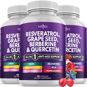 New Age Resveratrol-Berberine capsules bottle for daily polyphenol support