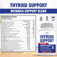 NEW AGE Thyroid Blend pour shot shows easy-to-take capsules for daily use