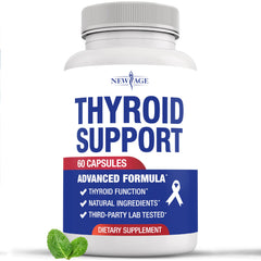 NEW AGE Thyroid Support bottle front for easy daily routine